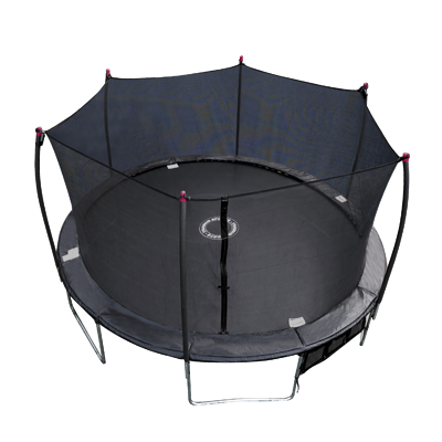 17' Oval Trampoline  with Enclosure and Target Game